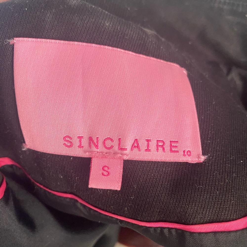 Sinclaire 10 Elegant Black Bow Trench Coat - Picture 9 of 10